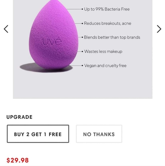 3 UVE - Antimicrobial Beauty Blenders. Retail $15 each - Picture 6 of 6